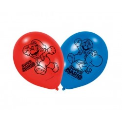 Μπαλόνια Λατέξ 9" Super Mario Bros 6 τεμ
