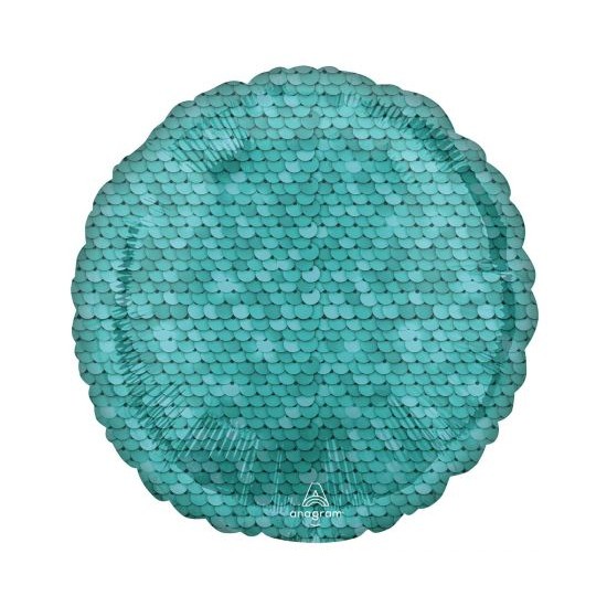 Μπαλόνι Foil 18" Ocean Blue Sequins Μπαλόνι Foil 18" Ocean Blue Sequins