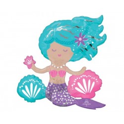 Μπαλόνι Foil Sitter Shimmering Mermaid 45εκ x 43εκ