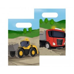 Σακουλάκια Δώρων Construction Party 23.4 x 16.2 εκ / 8 τεμ