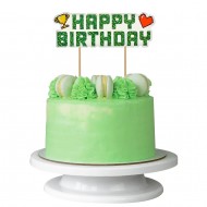 Διακοσμητικό τούρτας Happy Birthday – Gamer