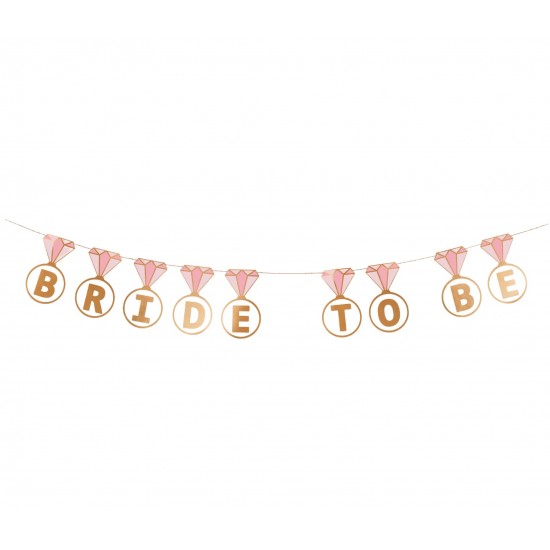 Γιρλάντα Bachelor “Bride to Be” με μονόπετρα 2.5 m Γιρλάντα Bachelor “Bride to Be” με μονόπετρα 2.5 m