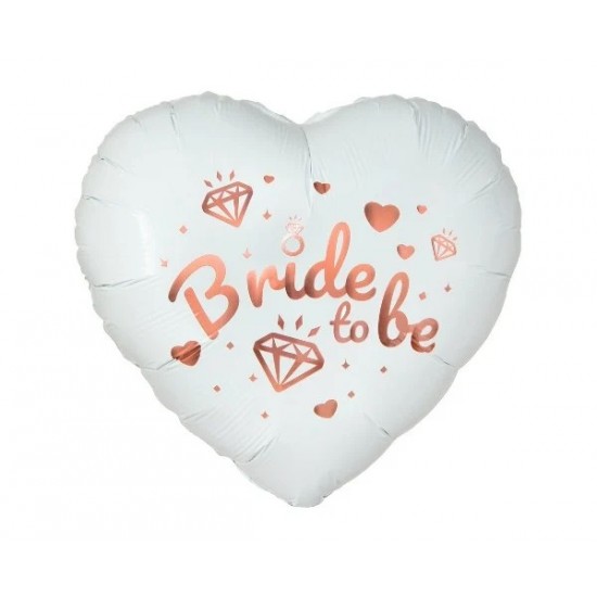 Μπαλόνι Foil 18″ Άσπρη Καρδιά Bride to be Μπαλόνι Foil 18″ Άσπρη Καρδιά Bride to be