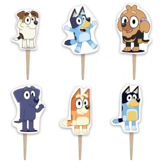 Οδοντογλυφίδες Bluey (6 τεμ) Οδοντογλυφίδες Bluey (6 τεμ)