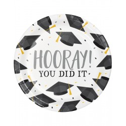 Πιάτα Mικρά Xάρτινα Graduation Fun Hooray 