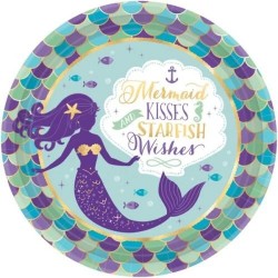 Πιάτα Μεγάλα Mermaid Wishes (8 τεμ)