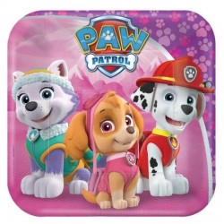 Πιάτα Μεγάλα Paw Patrol κορίτσι (8 τεμ)