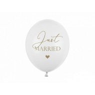 Μπαλόνια Λάτεξ 12" Just Married (6 τεμ)