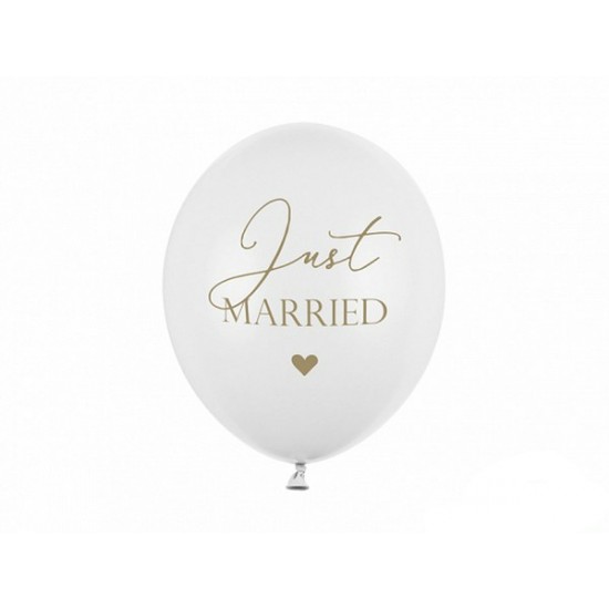 Μπαλόνια Λάτεξ 12" Just Married (6 τεμ) Μπαλόνια Λάτεξ 12" Just Married (6 τεμ)