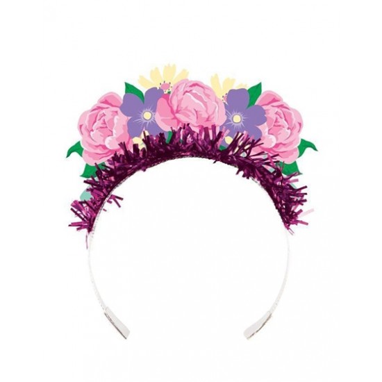 Τιάρες Με Λουλούδια "Floral " 4τεμ Τιάρες Με Λουλούδια "Floral " 4τεμ
