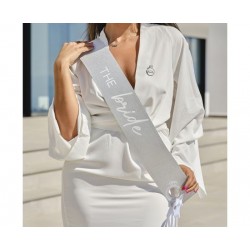 Κορδέλα Ασημί The Bride Hen Party Sash