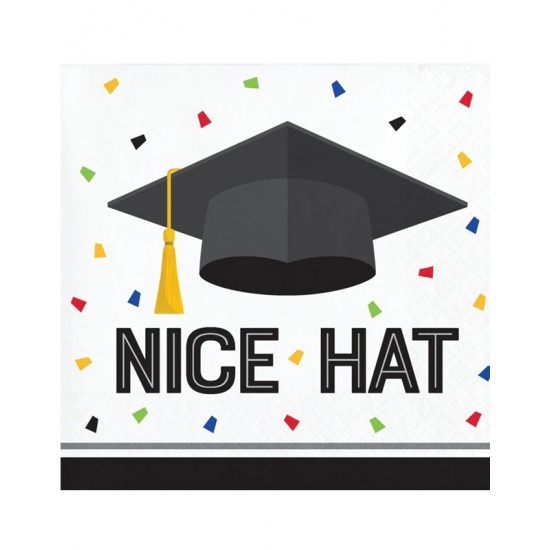 Xαρτοπετσέτες Mικρές Graduation Fun Nice Hat Xαρτοπετσέτες Mικρές Graduation Fun Nice Hat