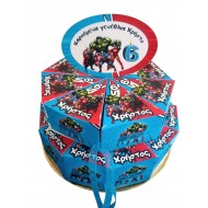 Χάρτινη τούρτα Avengers