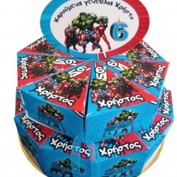 Χάρτινη τούρτα Avengers