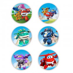 Κονκάρδες Super Wings (6 τεμ)