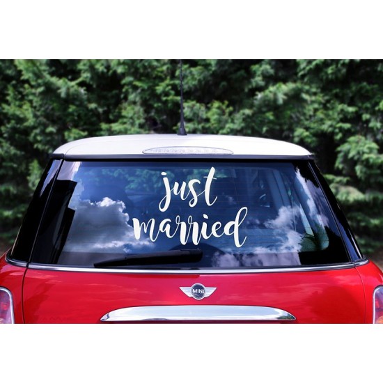 Just Married Αυτοκόλλητο Just Married Αυτοκόλλητο