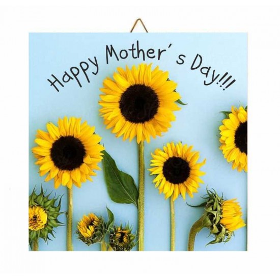 Καδράκι Ξύλινο ηλιοτρόπια Happy Mother’s Day Καδράκι Ξύλινο ηλιοτρόπια Happy Mother’s Day