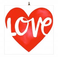 Καδράκι Διακοσμητικό Βαλεντίνου “Καρδιά Love”