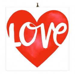 Καδράκι Διακοσμητικό Βαλεντίνου “Καρδιά Love”