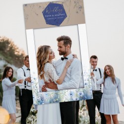 Κάδρο Photo Booth Γάμου – Dusty Blue