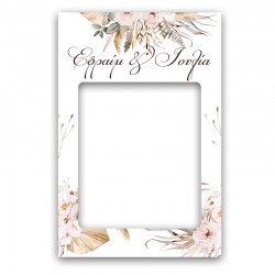 Κάδρο Photo Booth Γάμου – Boho
