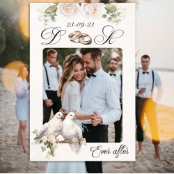 Κάδρο Photo Booth Γάμου – Ever After