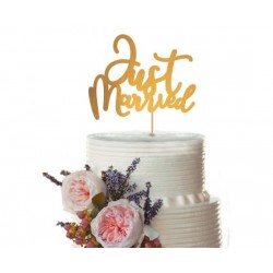 Topper Τούρτας "Just Married" Wedding