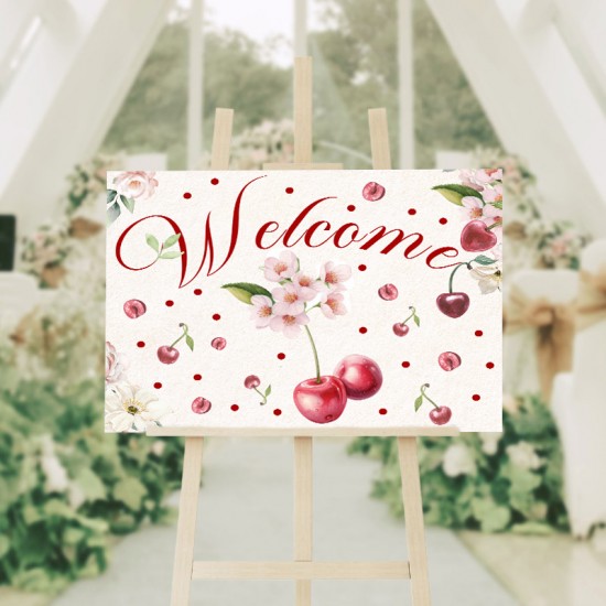 Καμβάς Βάπτισης Welcome – Κεράσι