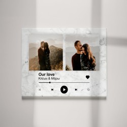 Καμβάς για Ζευγάρι με Φωτογραφίες – Our Song