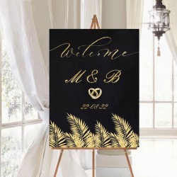 Καμβάς Γάμου – Black & Gold