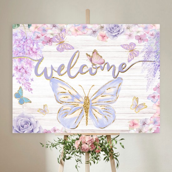 Καμβάς Βάπτισης Welcome Πεταλούδα Καμβάς Βάπτισης Welcome Πεταλούδα