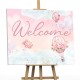 Καμβάς Βάπτισης Welcome – Αερόστατο Κορίτσι Καμβάς Βάπτισης Welcome – Αερόστατο Κορίτσι