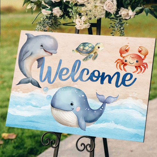 Καμβάς Βάπτισης Welcome Θάλασσα Καμβάς Βάπτισης Welcome Θάλασσα