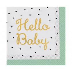 Χαρτοπετσέτες Μεγάλες Hello Baby /16 τεμ