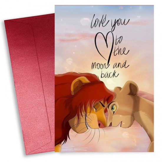 Κάρτα Αγίου Βαλεντίνου – Simba & Nala