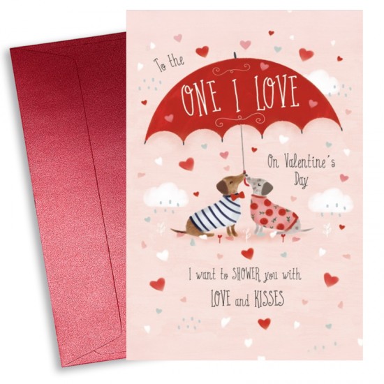 Κάρτα Αγίου Βαλεντίνου – Σκυλάκια ‘To the One I Love’