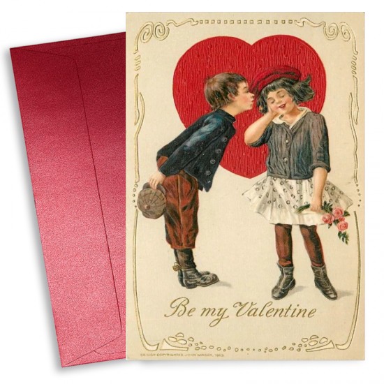 Κάρτα Αγίου Βαλεντίνου – Ζευγάρι Vintage