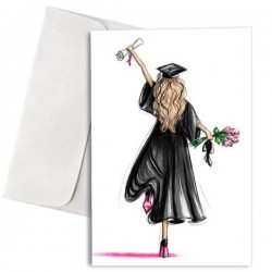Κάρτα Αποφοίτησης “Girl Graduating”