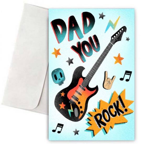 Κάρτα για Μπαμπά – Dad you Rock Κάρτα για Μπαμπά – Dad you Rock