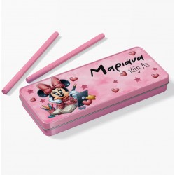 Κασετίνα με όνομα – Minnie Mouse