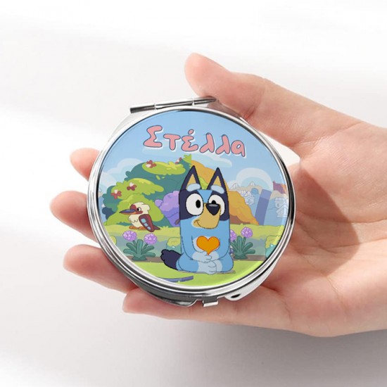 Καθρεφτάκι Bluey Ασημί Στρογγυλό Καθρεφτάκι Bluey Ασημί Στρογγυλό