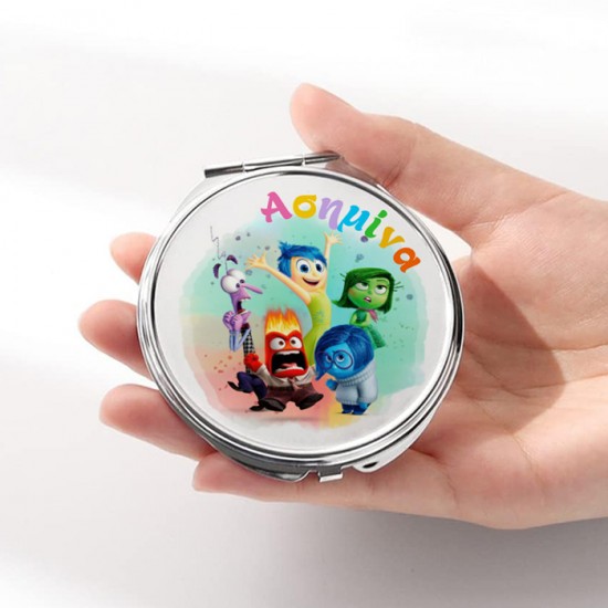 Καθρεφτάκι Inside Out Ασημί Στρογγυλό Καθρεφτάκι Inside Out Ασημί Στρογγυλό