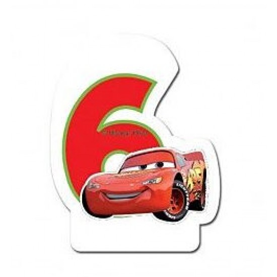 Κεράκι Cars Κεραυνός Μακουίν αριθμός 6 Κεράκι Cars Κεραυνός Μακουίν αριθμός 6