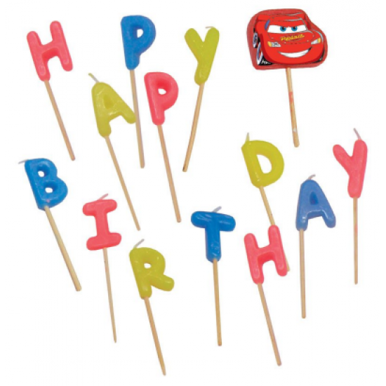 Κεράκια Happy Birthday Cars Κεραυνός Μακουίν Κεράκια Happy Birthday Cars Κεραυνός Μακουίν