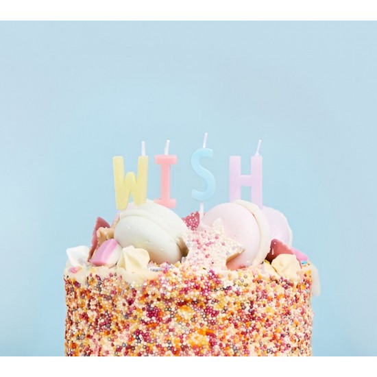 Κεράκια Τούρτας ‘Wish’ (4 τεμ) Κεράκια Τούρτας ‘Wish’ (4 τεμ)