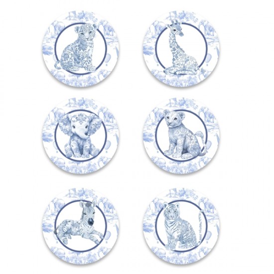 Σετ κονκάρδες – Blue Toile Ζώα Της Ζούγκλας (6 τεμ) Σετ κονκάρδες – Blue Toile Ζώα Της Ζούγκλας (6 τεμ)