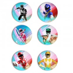 Κονκάρδες Power Rangers (6 τεμ)
