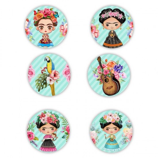 Κονκάρδες Frida Kahlo (6 τεμ) Κονκάρδες Frida Kahlo (6 τεμ)