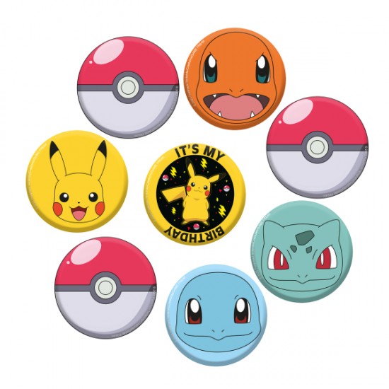 Κονκάρδες Γενεθλίων Pokemon (8 τεμ) Κονκάρδες Γενεθλίων Pokemon (8 τεμ)