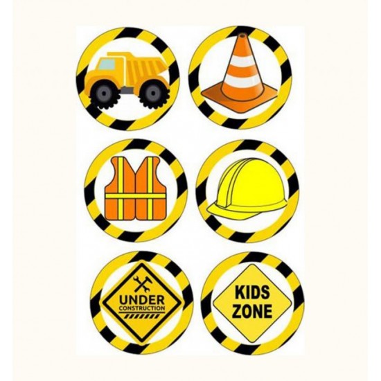Κονκάρδες Under Construction (6 τμχ) Κονκάρδες Under Construction (6 τμχ)